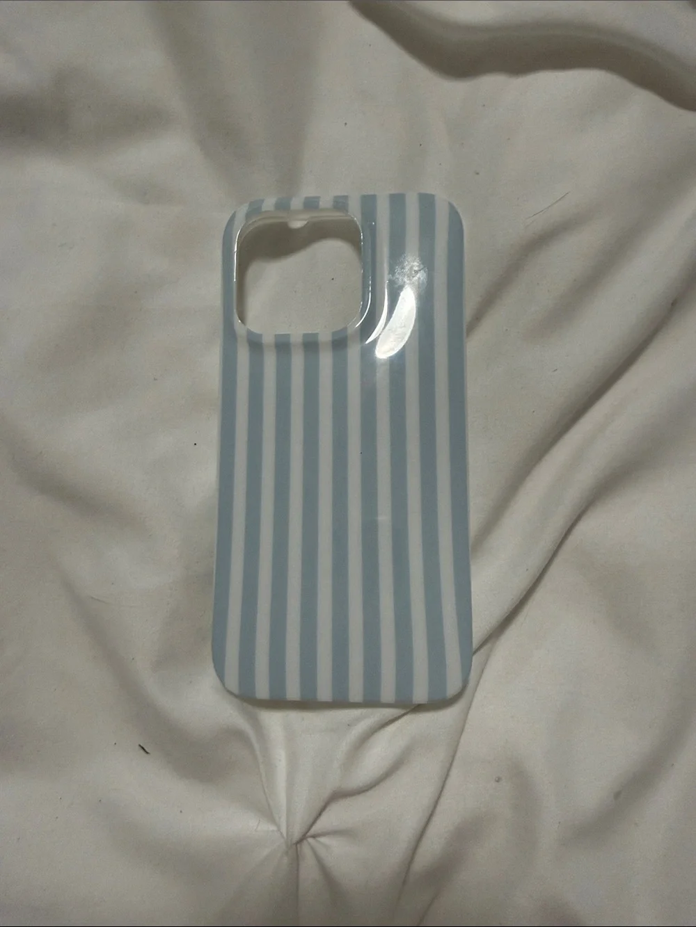 Blue & White Striped Protective Phone Case - Sleek Lightweight Design